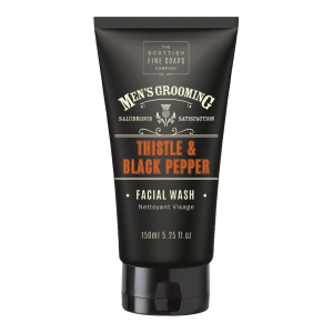 Mens Grooming Thistle & Black Pepper Facial Wash Tube 150ml