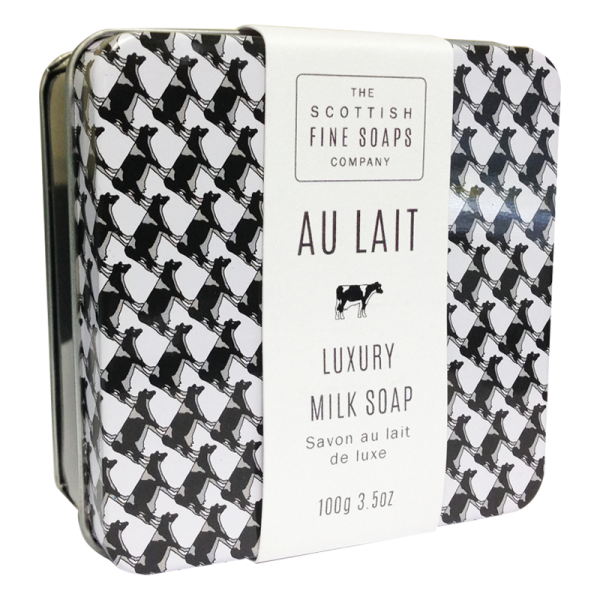Au Lait luxury soap tin